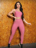 Conjunto Fitness Feminino Top e Calça Sports Treino Perfeito Tecido Premium-poucas unidades
