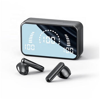 Fone de ouvido Bluetooth estéreo estéreo bianual TWS Fone de ouvido ante ruído LED