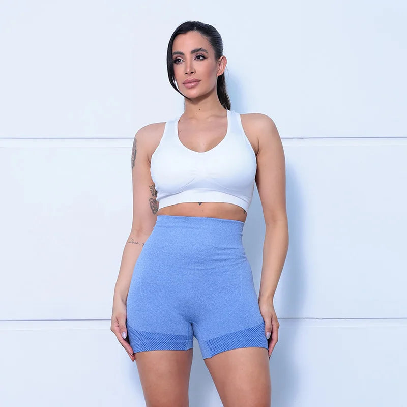 2 Peças, shorts de Ioga femininas com controle de barriga e bumbum, cintura alta, leggings para corrida, shorts de treino