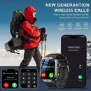 Relógio inteligente militar robusto LAXASFIT 2025 para atividades ao ar livre, mascuLINO 2.1